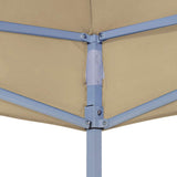 Party Tent Roof 4.5x3 m Beige 270 g/m² - Rear View