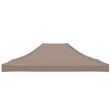 Party Tent Roof 4.5x3 m Taupe 270 g/m? - Top-Down View