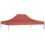 Party Tent Roof 4.5x3 m Terracotta 270 g/m² - Side View
