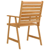 5 Piece Garden Dining Set Solid Acacia Wood - Low Angle