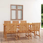 7 Piece Garden Dining Set Solid Acacia Wood