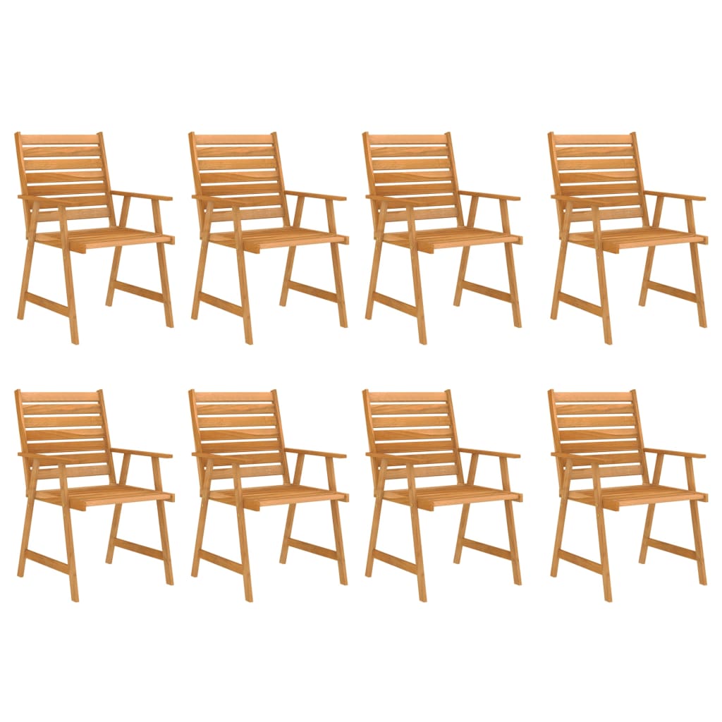 9 Piece Garden Dining Set Solid Acacia Wood