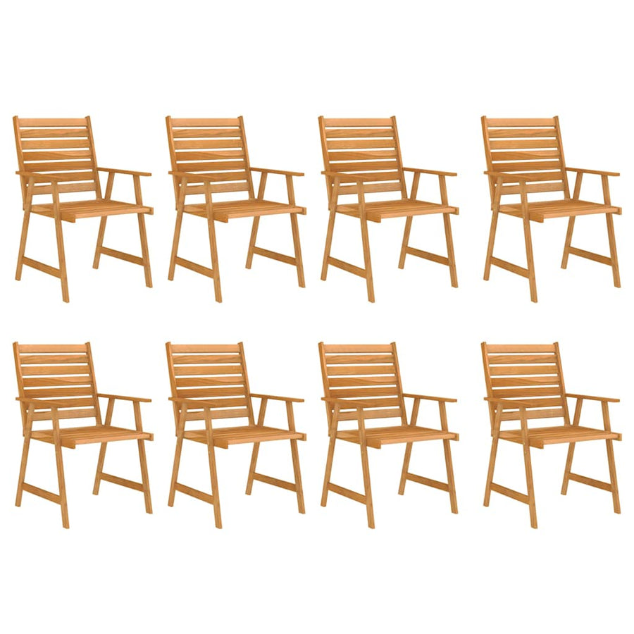 9 Piece Garden Dining Set Solid Acacia Wood