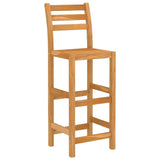3 Piece Outdoor Bar Set Solid Acacia Wood - 45-Degree Angle