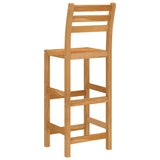 3 Piece Outdoor Bar Set Solid Acacia Wood - Low Angle