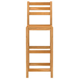 5 Piece Outdoor Bar Set Solid Acacia Wood - Rear View