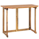 4 Piece Bistro Set Solid Wood Acacia - Side View