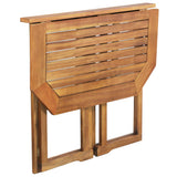 4 Piece Bistro Set Solid Wood Acacia - Top-Down View