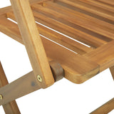 4 Piece Bistro Set Solid Wood Acacia - Extra Image
