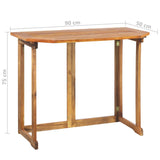 4 Piece Bistro Set Solid Wood Acacia - Extra Image
