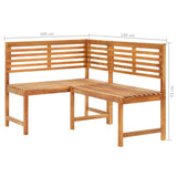4 Piece Bistro Set Solid Wood Acacia - Extra Image
