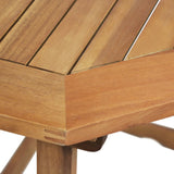 4 Piece Bistro Set Solid Wood Acacia - 45-Degree Angle