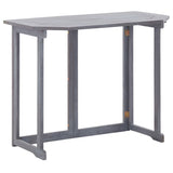 2 Piece Bistro Set Solid Acacia Wood Grey