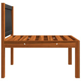 3-Seater Garden Sofa with Cushion Wood Acacia&Rope - Low Angle