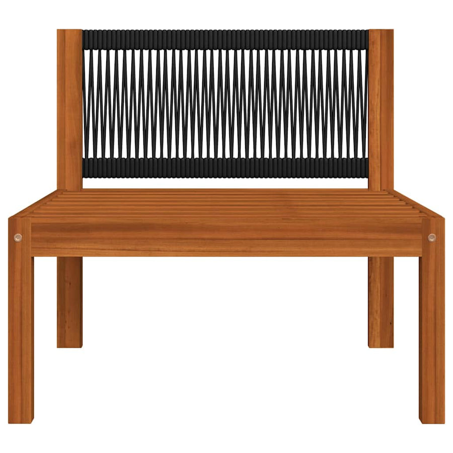 6 Piece Garden Lounge Set with Cushions Cream 63x63 cm