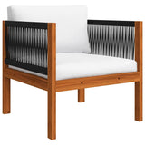 7 Piece Garden Lounge Set with Cushions Cream 63x63 cm