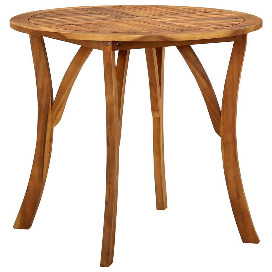 3 Piece Garden Dining Set 85x75 cm Solid Acacia Wood