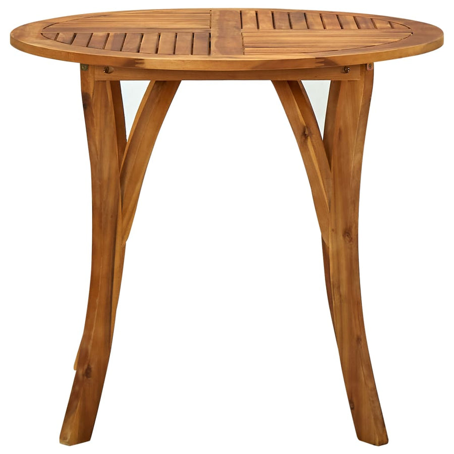 3 Piece Garden Dining Set 85x75 cm Solid Acacia Wood