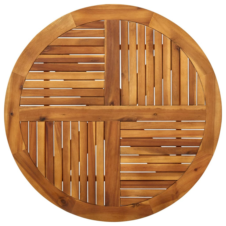 3 Piece Garden Dining Set 85x75 cm Solid Acacia Wood