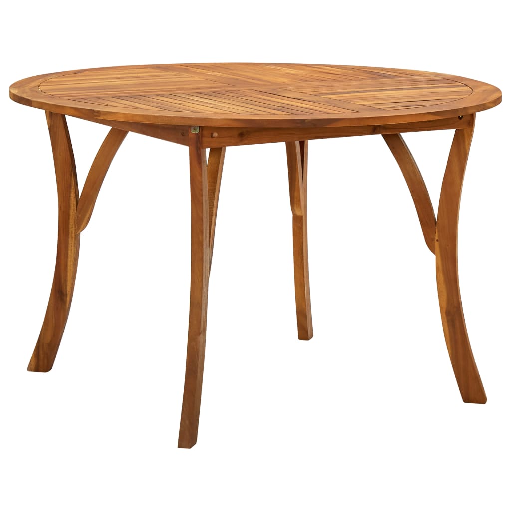 5 Piece Garden Dining Set 120x75 cm Solid Acacia Wood