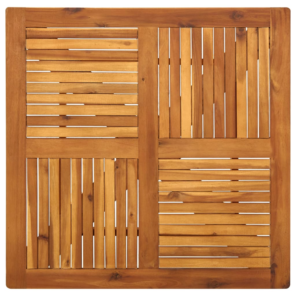 3 Piece Garden Dining Set 85x85 cm Solid Acacia Wood