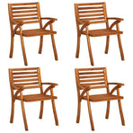 5 Piece Garden Dining Set 120x120 cm Solid Acacia Wood