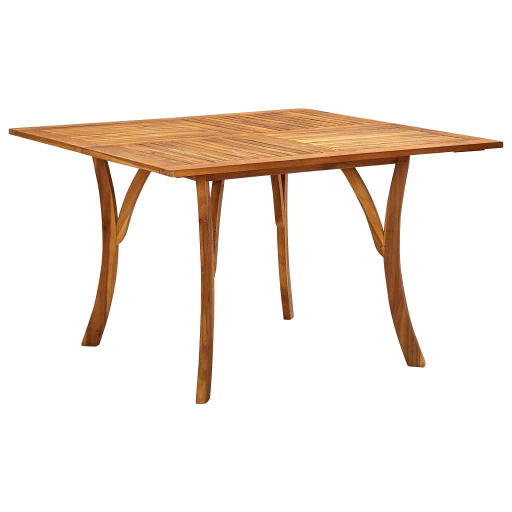 5 Piece Garden Dining Set 120x120 cm Solid Acacia Wood