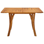 5 Piece Garden Dining Set 120x120 cm Solid Acacia Wood