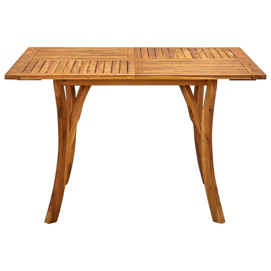 5 Piece Garden Dining Set 120x120 cm Solid Acacia Wood