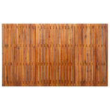 7 Piece Garden Dining Set 150x90 cm Solid Acacia Wood - 45-Degree Angle