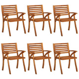 7 Piece Garden Dining Set 150x90 cm Solid Acacia Wood - Close-Up Angle
