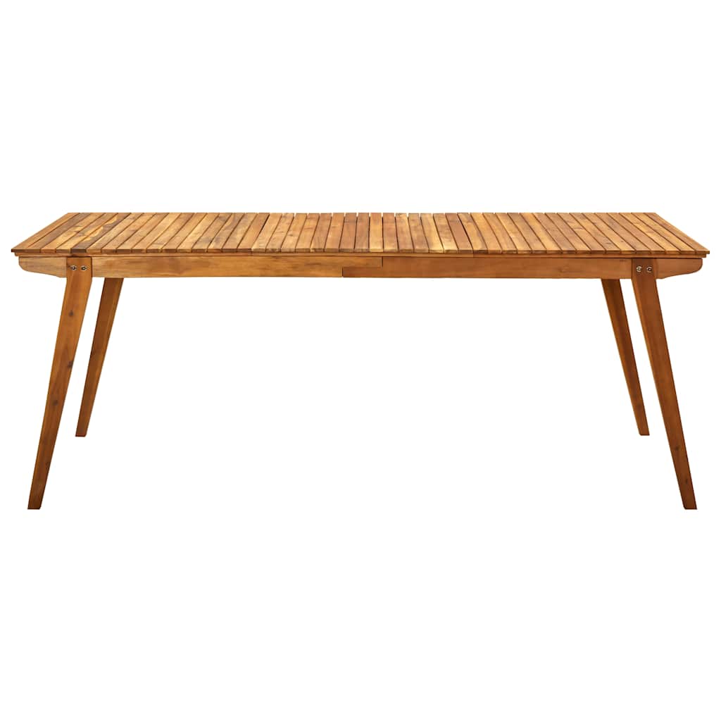 9 Piece Garden Dining Set 201.5x100 cm Solid Acacia Wood