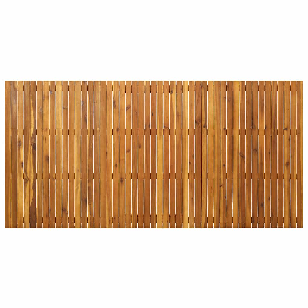 9 Piece Garden Dining Set 201.5x100 cm Solid Acacia Wood