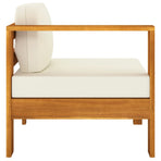 4-Seater Garden Sofa with Cream White Cushions