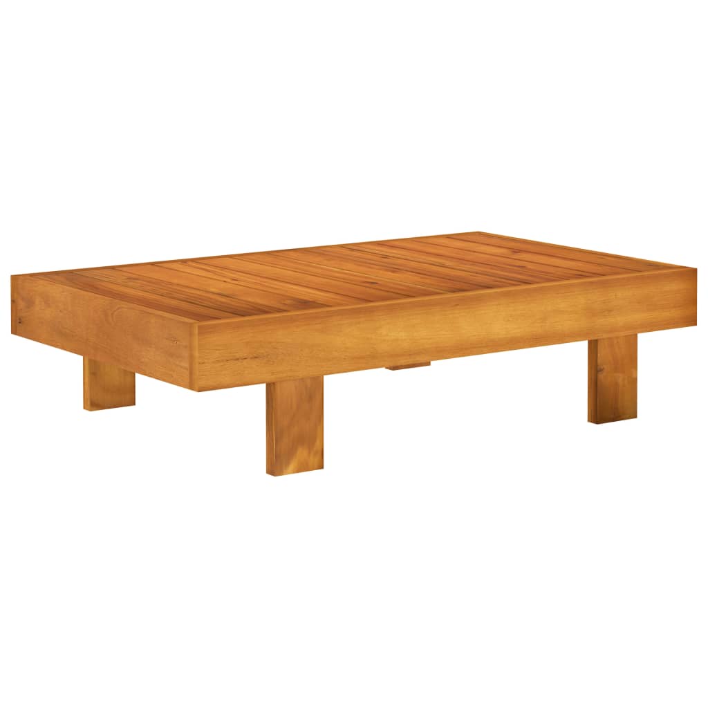 4 Piece Garden Lounge Set with Cushions 100x60 cm Acacia Wood