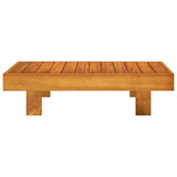 4 Piece Garden Lounge Set with Cushions 100x60 cm Acacia Wood - Extra Image