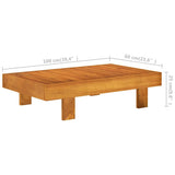 5 Piece Garden Lounge Set with Cushions 100x60 cm Acacia Wood