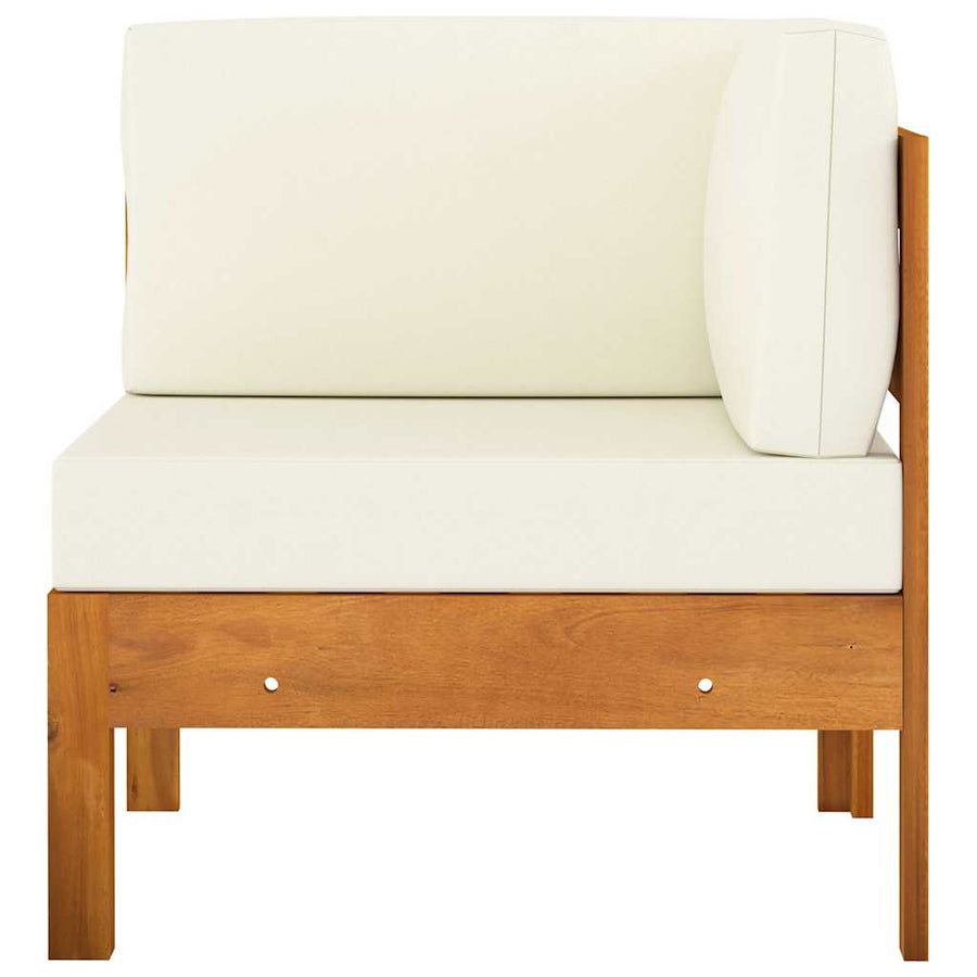 8 Piece Garden Lounge Set with Cushions 100x60 cm Acacia Wood