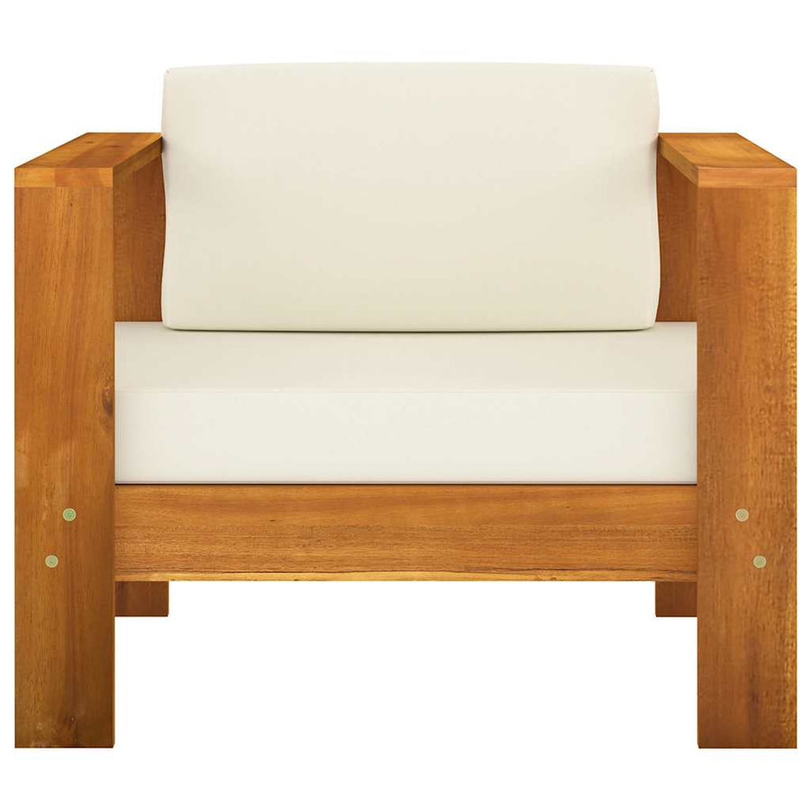 8 Piece Garden Lounge Set with Cushions 100x60 cm Acacia Wood