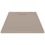 Shower Base Tray SMC Brown 120x70 cm - Top-Down View