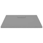 Shower Base Tray SMC Grey 90x90 cm