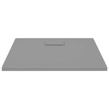 Shower Base Tray SMC Grey 90x90 cm - Side View
