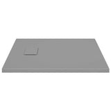 Shower Base Tray SMC Grey 90x90 cm - Top-Down View