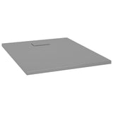 Shower Base Tray SMC Grey 100x80 cm - Front View