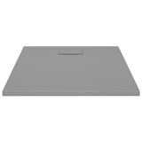 Shower Base Tray SMC Grey 100x80 cm - Side View
