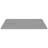 Shower Base Tray SMC Grey 100x80 cm - Top-Down View