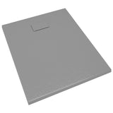 Shower Base Tray SMC Grey 100x80 cm - 45-Degree Angle