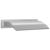Pool Fountain Silver 45x26x13 cm Stainless Steel - Front View