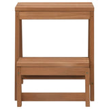 Foldable Step Stool Solid Firwood - Front View
