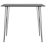 5 Piece Bar Set Black - Side View